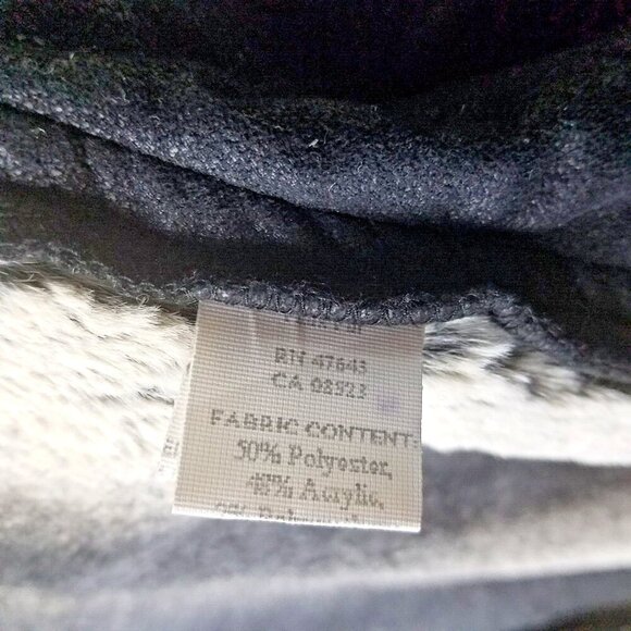 Skea black maxi over coat women's 10 plush faux sheep skin fur detachable collar - Picture 9 of 16